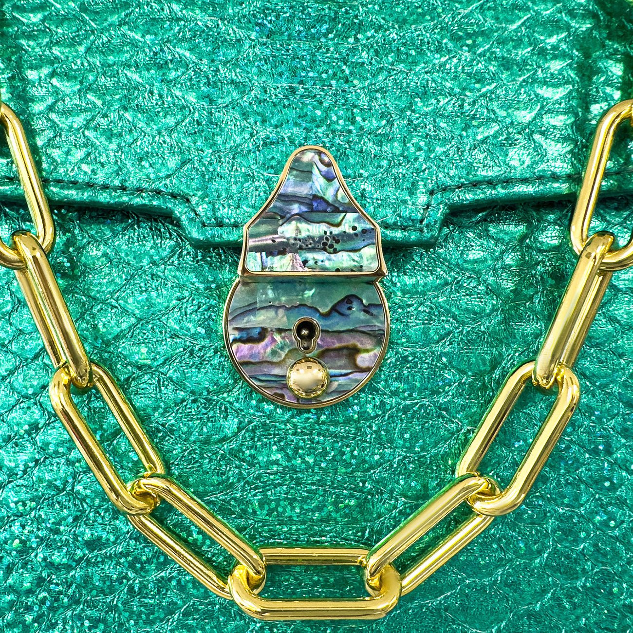 Casey Petite Prismatic Emerald in Python