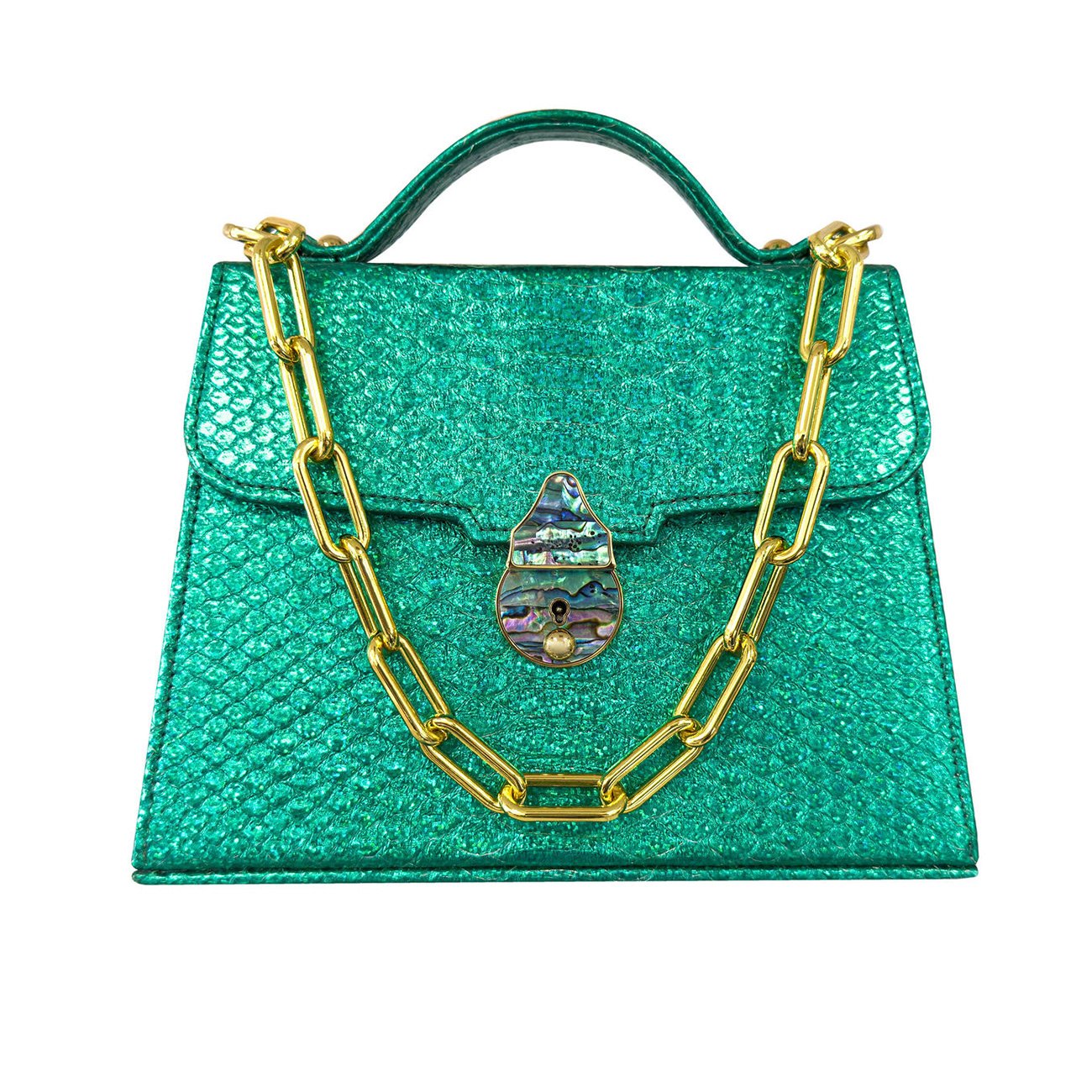 Casey Petite Prismatic Emerald in Python